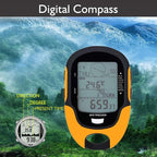 Multifunction Digital Altimeter, Waterproof Handheld GPS Navigator Tracker - Image 2