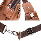 Hebetag Leather Sling Bag Crossbody Backpack - Image 5