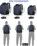 MATEIN 17 Inch Laptop Backpack, Large Work Backpack Travel Carry On TSA Approved - Image 8