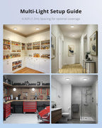Combuh 2Pack Rechargeable Closet Lights Motion Sensored, Battery Powered Shower - Image 8