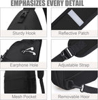 Pritent Crossbody Bags for Women Men Trendy Sling Bag Backpack Casual Chest Bag - Image 5