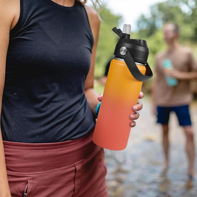 Fijinhom 18oz Insulated Stainless Steel Water Bottle, Wide Mouth Double Wall - Image 6
