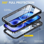 Red2Fire for iPhone 16 Case Waterproof, Phone Case 6.1" Black/Clear - Image 4