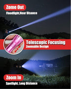 Victoper LED Flashlight 2 Pack Pink, Bright High Lumens Tactical Flashlights - Image 3