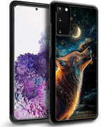 for Samsung Galaxy S20 Case, Star Cave Hungry Wolf Pattern Graphic Design Girl - Image 5