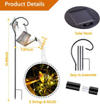 SRNPMIU Solar Watering Can Light, Solar Outdoor Decorative, Garden Decor Lights - Image 3