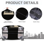 ANNA QUEEN Retro Cassette Tape Luggage Cover, Vintage Music Design Suitcase - Image 4