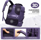 LOVEVOOK 50L Travel Backpack Carry On Airline Approved, Large Backpack - Image 4