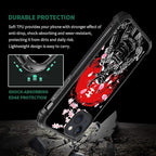 for iPhone 13 Case, Sakura Japanese Samurai Pattern Graphic Design Girl Boy - Image 7