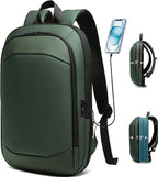 Business Backpack 17 Inch Slim Expandable Waterproof Travel Laptop Backpacks by hkbag