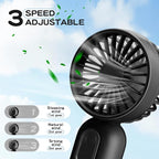 Rossesay 3 Pcs Mini Portable Fan Bulk Cute Handheld Lightweight Small Little - Image 3
