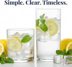 US Acrylic Classic Clear Plastic Reusable Drinking Glasses 12oz Rocks & 16oz - Image 6