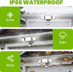 MAGAGUVU 100W Flood Lights Outdoor, 9000LM LED Security Light Motion Sensor - Image 3