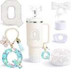 6PCS White Stanley Cup Accessories Set Fit by MOTEERLLU