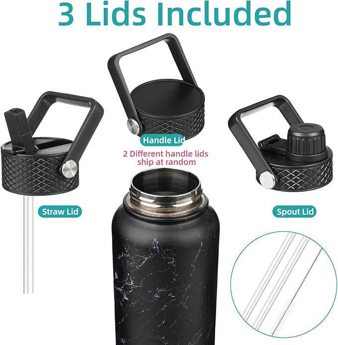 Konokyo 18 oz Insulated Water Bottle Stainless Steel Sport Bottles - Image 3