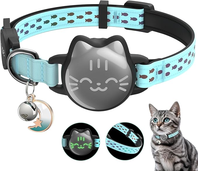 Waterproof Airtag 2nd & 1st Cat Collar, Breakaway Cat Airtag Collar by typecase
