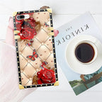 Compatible with iPhone 8 Plus 7 Plus Case, Shining Red Rose Butterfly Leather - Image 7