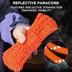 TECEUM Reflective Paracord Rope 1000 – 1000ft/200ft/100ft/50ft – 40+ Colors – - Image 2