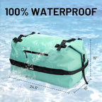 MIER Waterproof Duffel Bag Motorcycle Dry Bag Backpack Large Roll-Top Heavy - Image 2