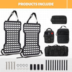 MAIKER 2pcs Tactical Seat Back Molle Panel Compatible - Image 4