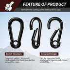 Spring Snap Hooks, Heavy Duty Rope Connector, Quick Link Carabiners Spring Snap - Image 4