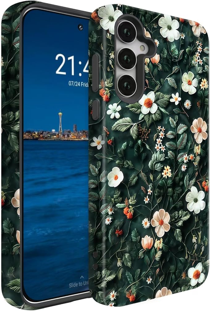 Compatible for Samsung Galaxy S25 Plus 5G Case, Dual Layer Heavy Duty 2 in 1 by BSMOSPER