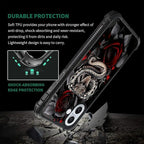 for iPhone 16 Plus Case, Entwined Rose Snake Pattern Graphic Design Girl Boy - Image 7