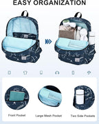 VASCHY Backpack for School, Lightweight Water Resistant Bookbag Casual Daypack - Image 3