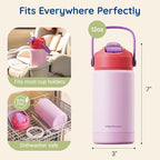 Mommore Kids Water Bottle 12 oz, Insulated Stainless Steel Water Bottle - Image 2