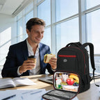 MATEIN Mens Backpack with Lunch Box, Sturdy Padded 17 Inch Laptop Backpack - Image 9