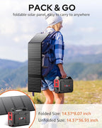 Solar Powered Generator 200W Peak/100W Rated, Portable Solar Generator Power - Image 5
