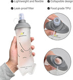 N NEVO RHINO 2PCS Soft Flask, 17oz/500ml TPU Running Water Bottle - Image 2