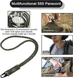 DDOUT Heavy Duty Paracord Lanyard 550 Paracord Braided Keychain - Image 7