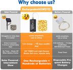 HXWEIYE Rechargeable Fairy Lights - Image 5