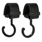2 Pack Stroller Hooks, Strong Synthetic Leather Hook-and-Loop by MTTBmrt