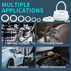 KEZE 660 PCS 18 Size Clear Silicone O Rings Assortment Kit and 14 Size Silicone - Image 4