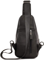 Hebetag Leather Sling Bag Hiking Daypack - Image 2