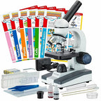 AmScope - 40X-1000X Compound Monocular Student Microscope Set + Slide - Image 9