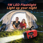 Hand Crank Emergency Radio, AM/FM/NOAA Weather Radio - Image 4