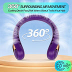 KIDEE Portable Neck Fan, Hands Free Bladeless Fan Rechargeable, 4000mAh Battery - Image 5