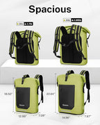 Gonex Ultralight Waterproof TPU Backpack, 55L Roll Top Dry Bag - Image 6