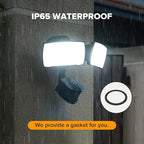 LUTEC 38W 3500 Lumen LED Motion Activated Integrated Dual-Head Floodlight - Image 7
