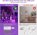 HXWEIYE Rechargeable Fairy Lights Battery Operated, DIY Timer & 8 Modes - Image 2