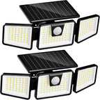 INCX Solar Lights Outdoor Waterproof, 3000 LM 156 LED Motion Sensor Outdoor by INCX