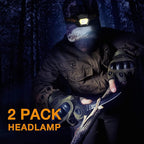 EverBrite 2-Pack Headlamp, Rechargeable LED Waterproof Headlight, USB Powered - Image 7