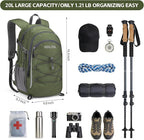 RealCool Hiking Backpack for Men Women, 20L Lightweight Waterproof Travel - Image 2