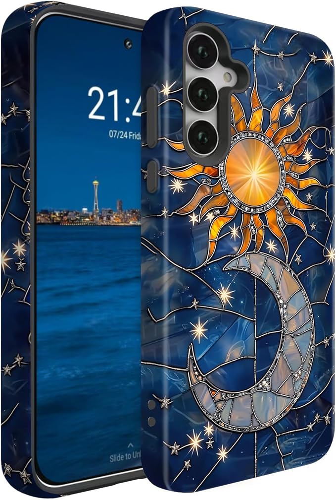 Compatible for Samsung Galaxy A16 5G Case, Dual Layer Heavy Duty 2 in 1 by BSMOSPER