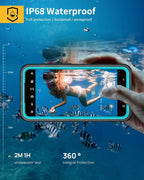 Lanhiem for Samsung Galaxy S23 Case, IP68 Waterproof Dustproof, Built-in Screen - Image 2