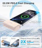 TORRAS 2-in-1 iPhone 16 Portable Charger, 000mAh 22.5W Mini Power Bank - Image 3