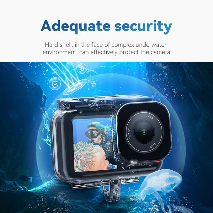 TELESIN Waterproof Case for DJI Action 5 Pro Action 4/3 Camera, - Image 7